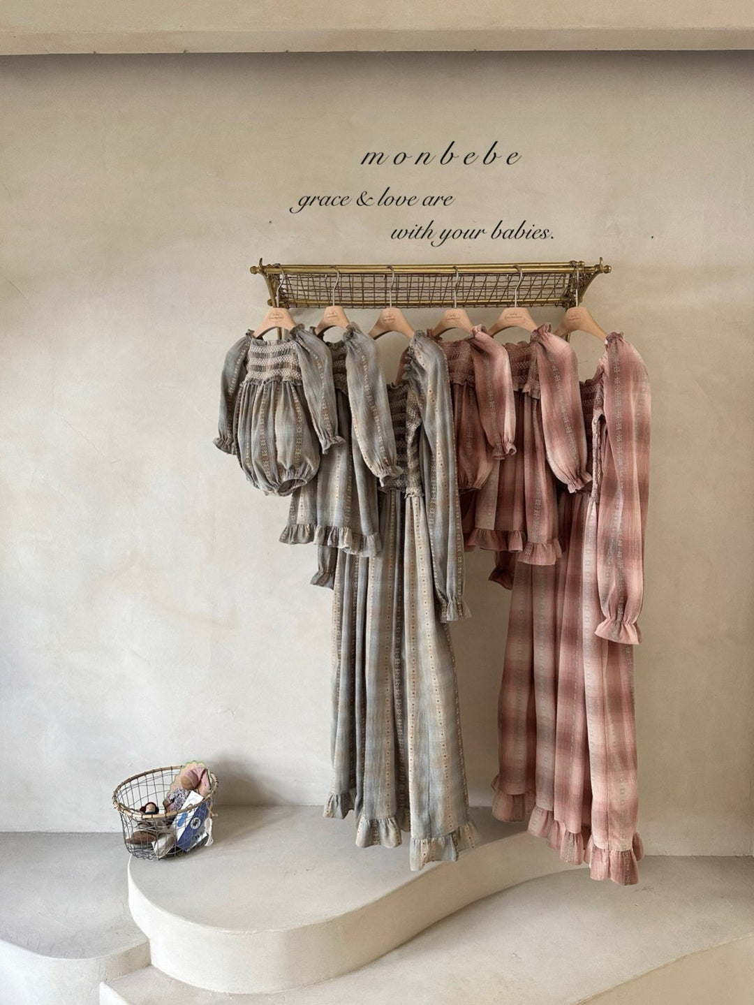 monbebe / Lara check dress  (mom)