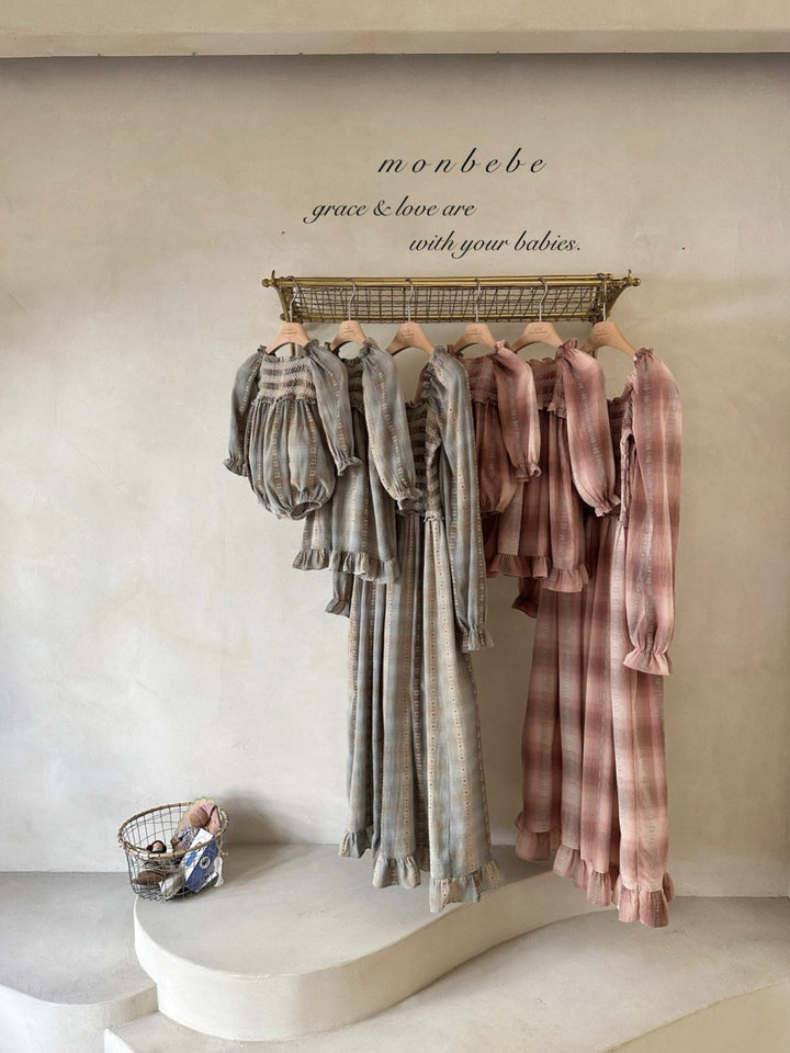 monbebe / Lara check dress  (mom)