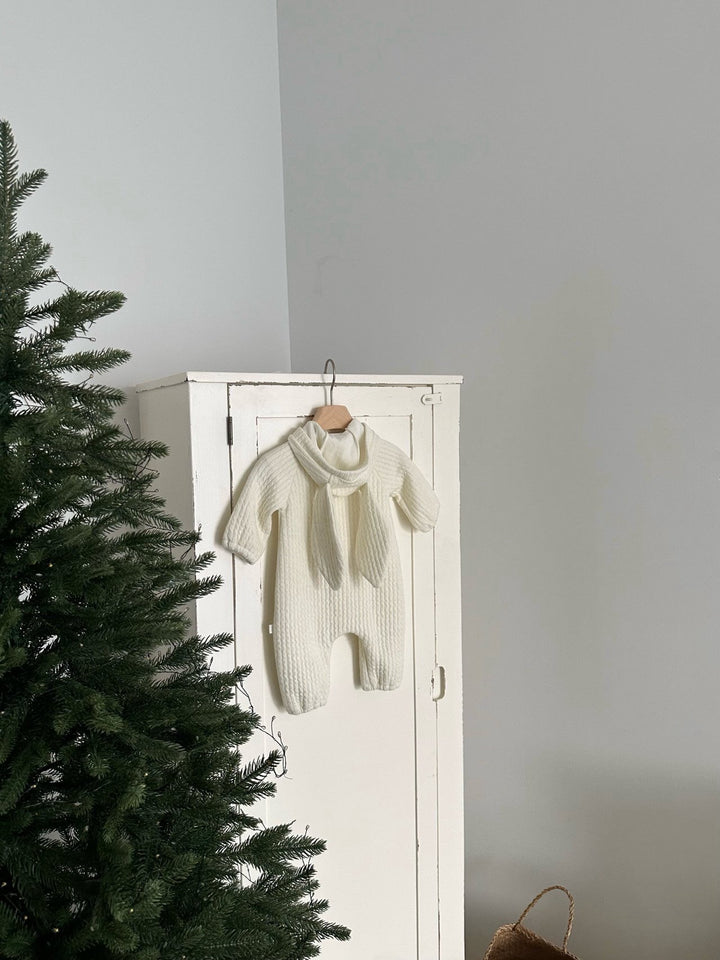 【新作:10/27以降発送】 monbebe / Bunny knit suit