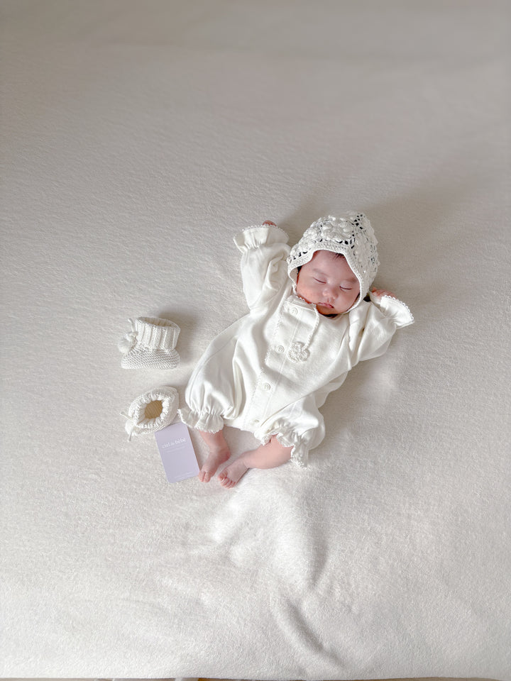 bébé / knit pompom shoes
