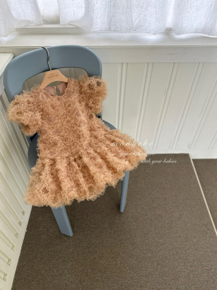 【新作 11/12予約受付開始】monbebe / Blanc Shasha dress