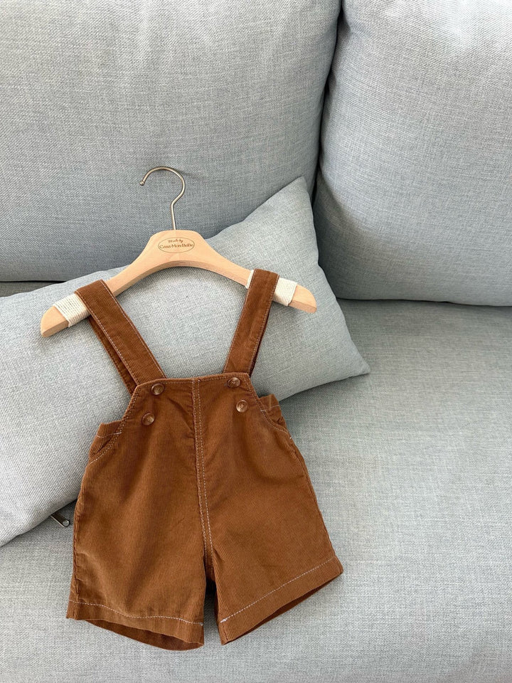 【予約】monbebe / Royal Corduroy Suspender Pants