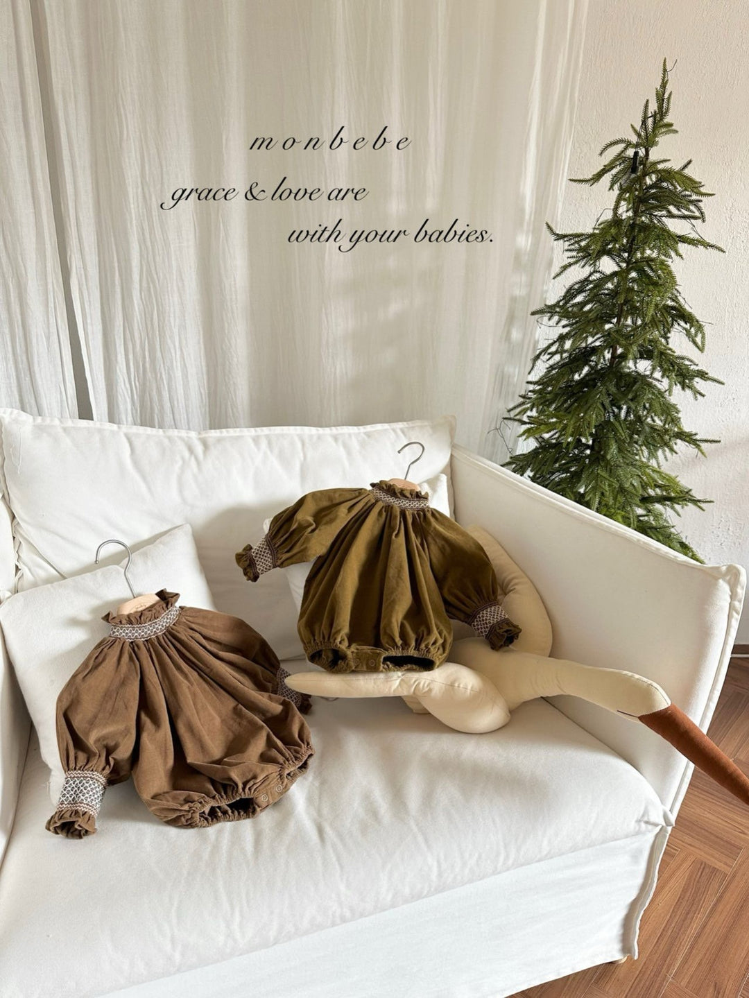 【新作:10/27以降発送】 monbebe / Charlotte smock suit