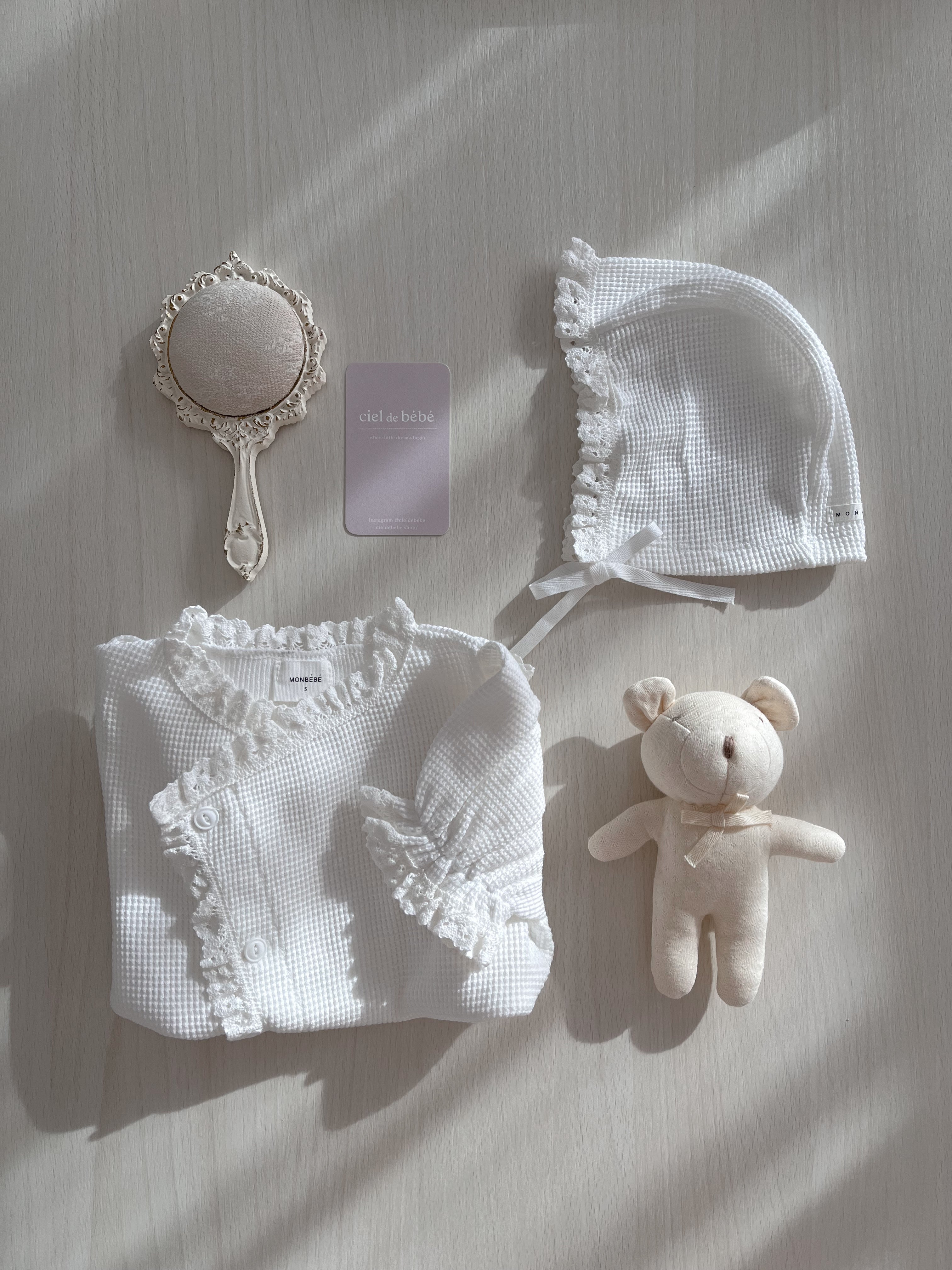 bébé / waffle bonnet – ciel de bébé
