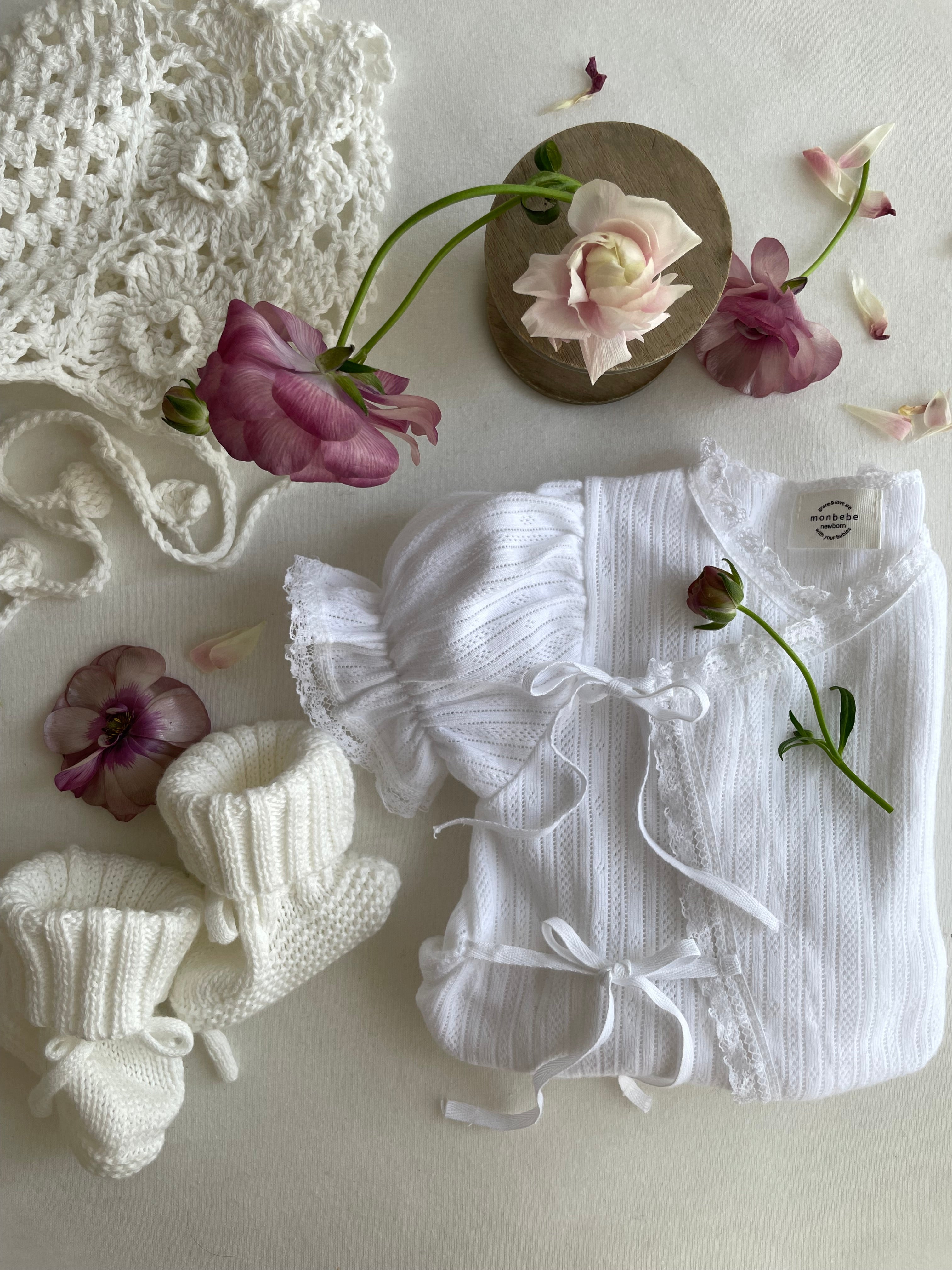 monbebe / (半袖)eyelet glory suit – ciel de bébé