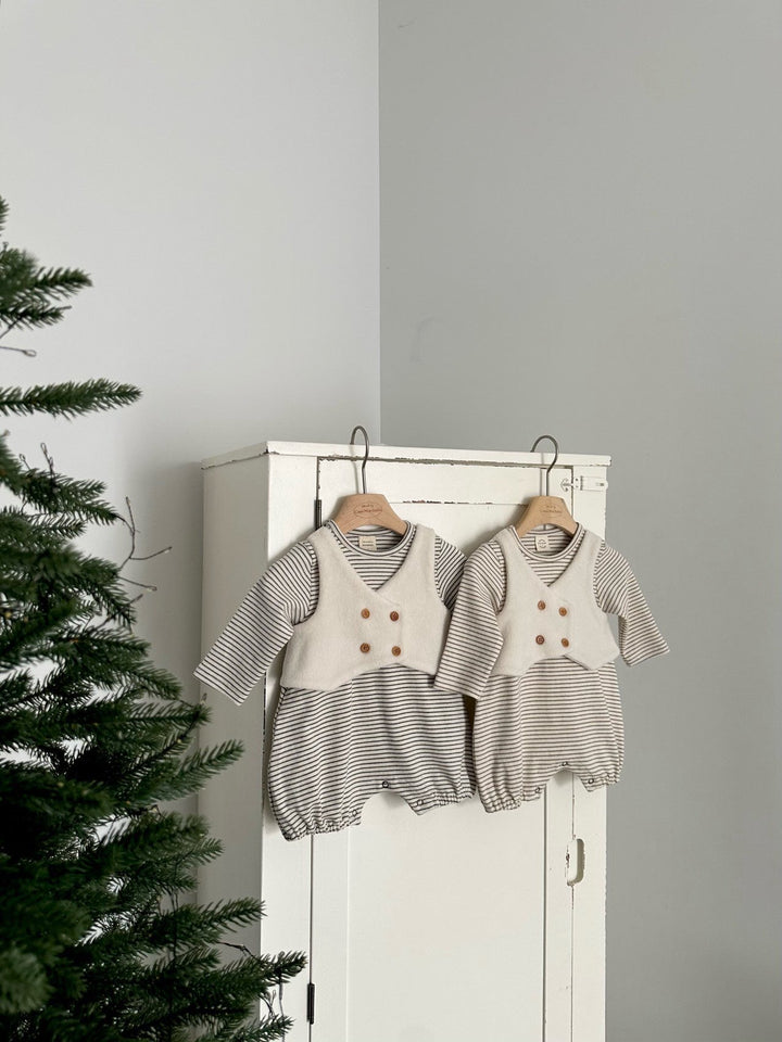 【新作:10/27以降発送】 monbebe / Vest suit