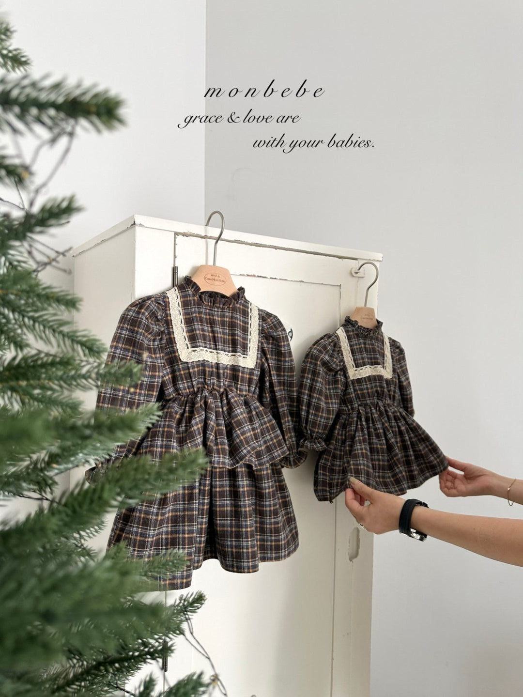 【新作 11/12発売 】monbebe / Lope Check suit