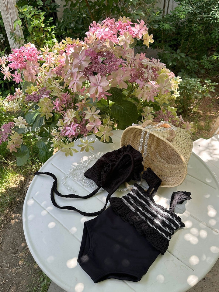 【monbebe夏新作】monbebe / Sprinkle Swimwear (ボンネットセット)