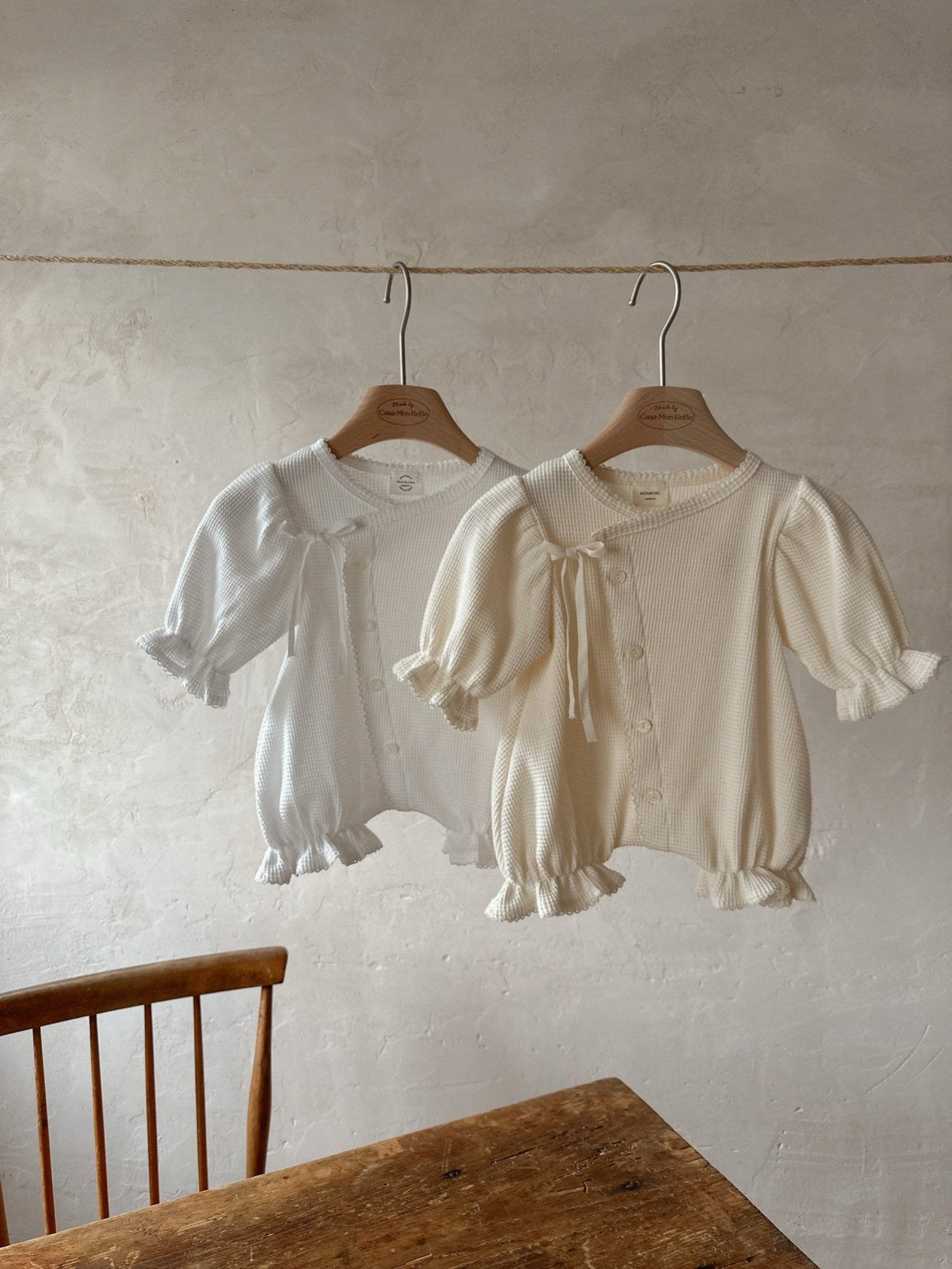 monbebe / (長袖) Waffle glory suit – ciel de bébé