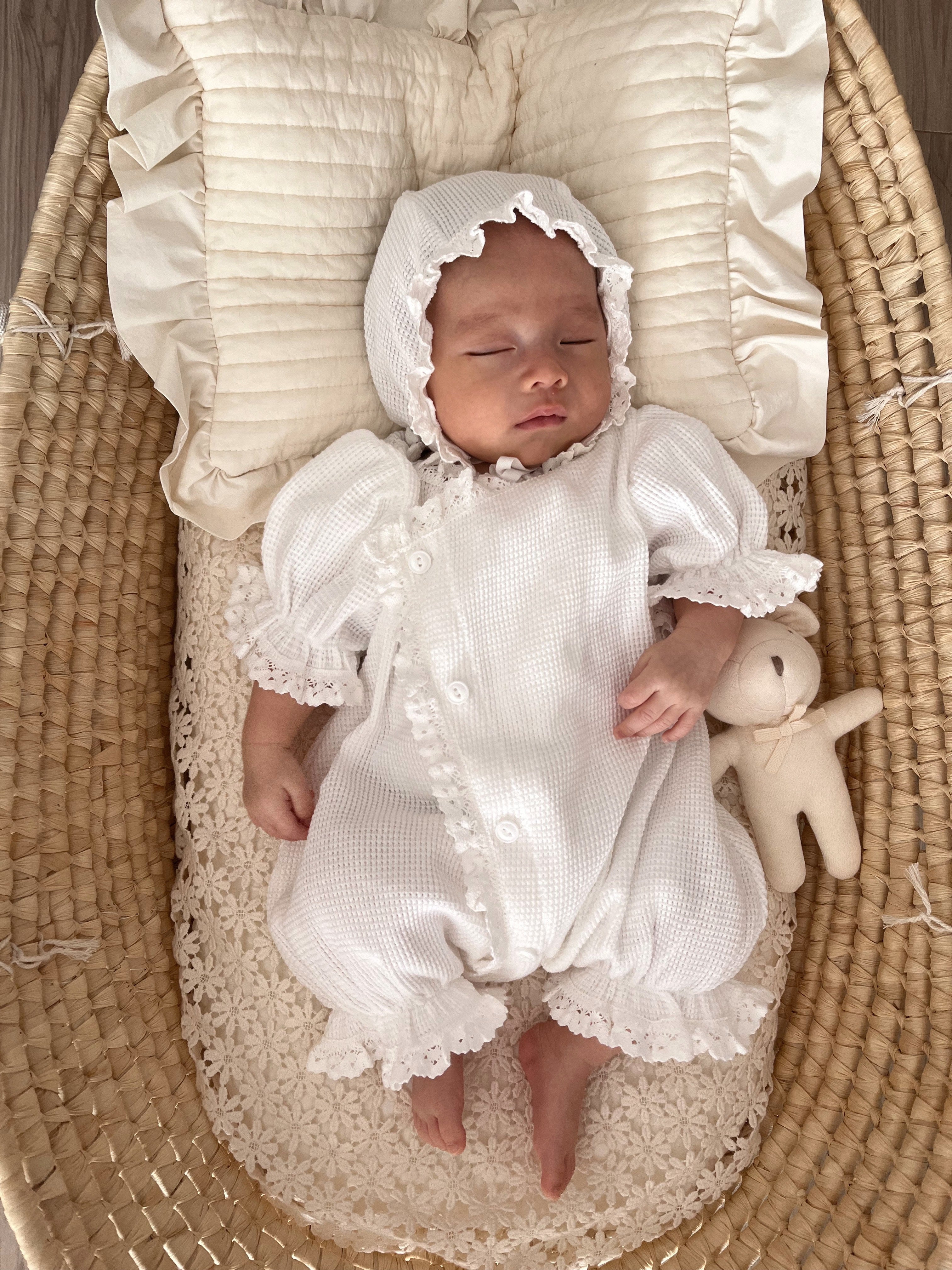 bébé / waffle bonnet – ciel de bébé