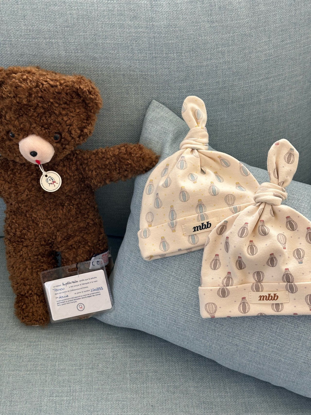 【予約】monbebe / Air Balloon Suit & Bonnet Set