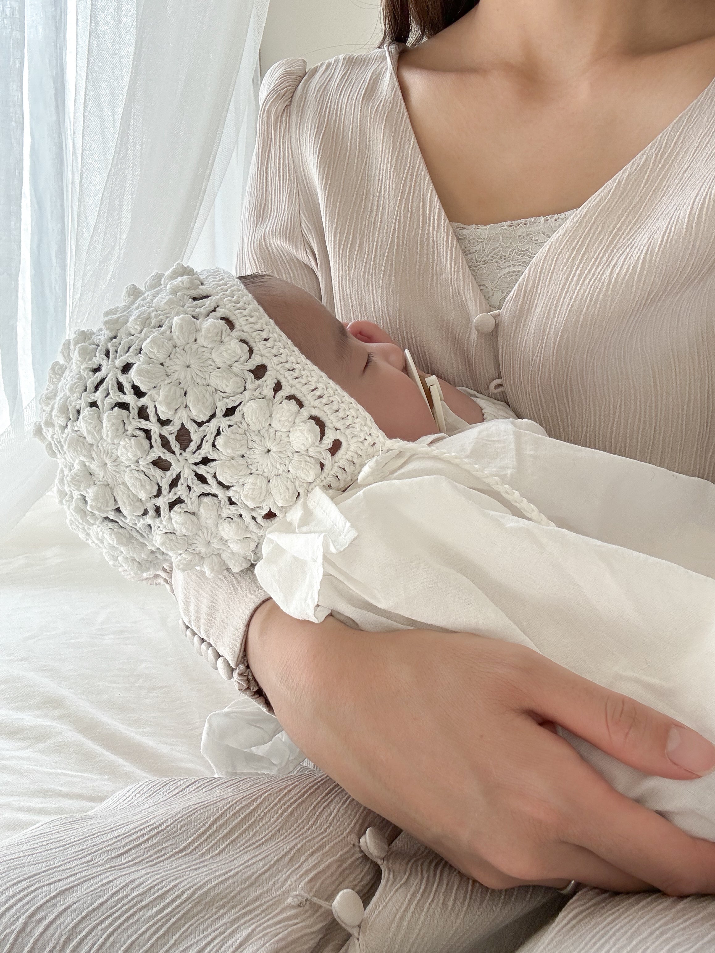 monbebe / handmade cotton bonnet – ciel de bébé