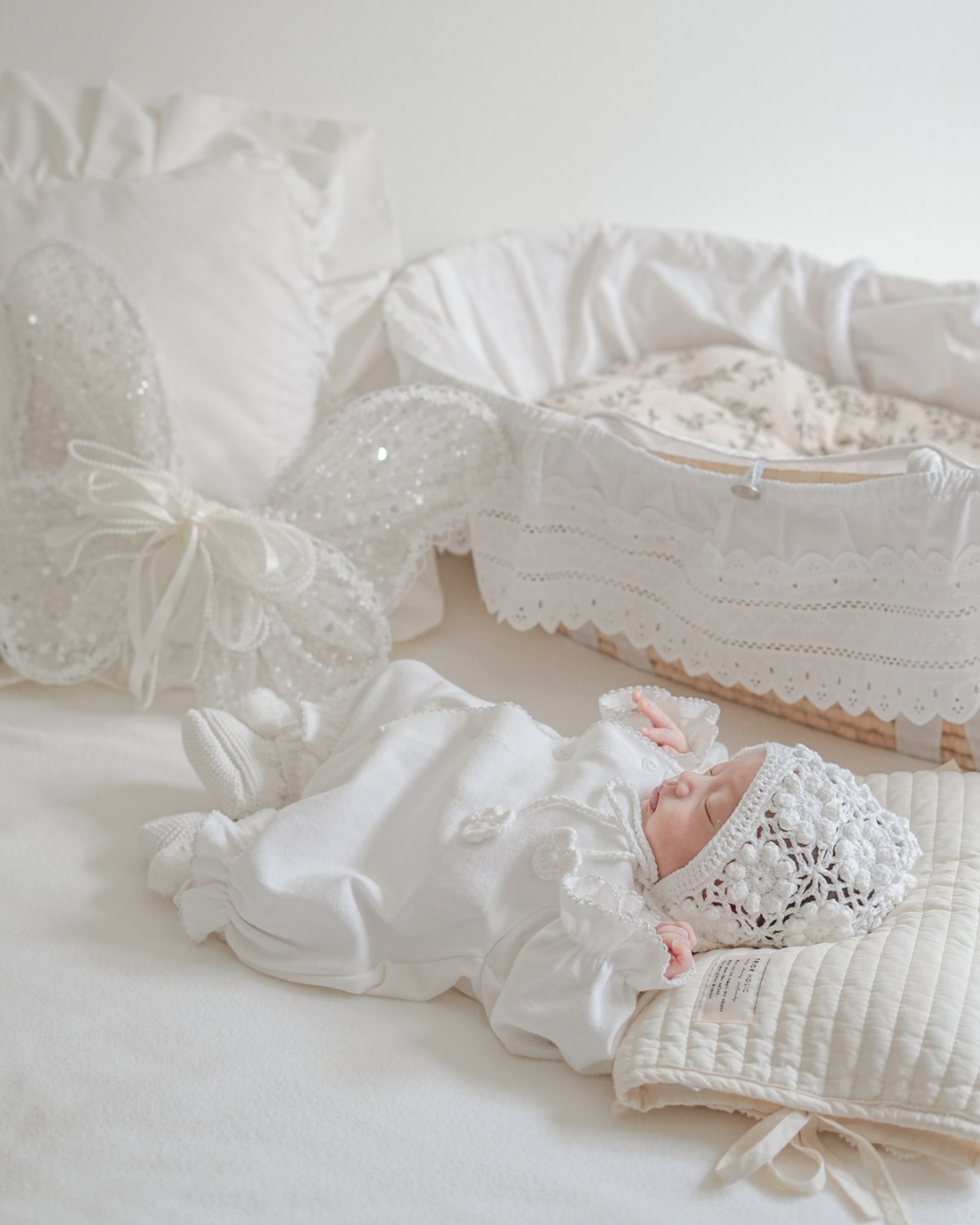 【silver】bébé/ (長袖) Picot glory suit