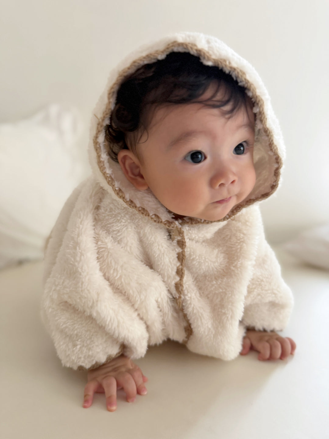 【即納】monbebe / (0-2歳まで) marshmallow bébé poncho