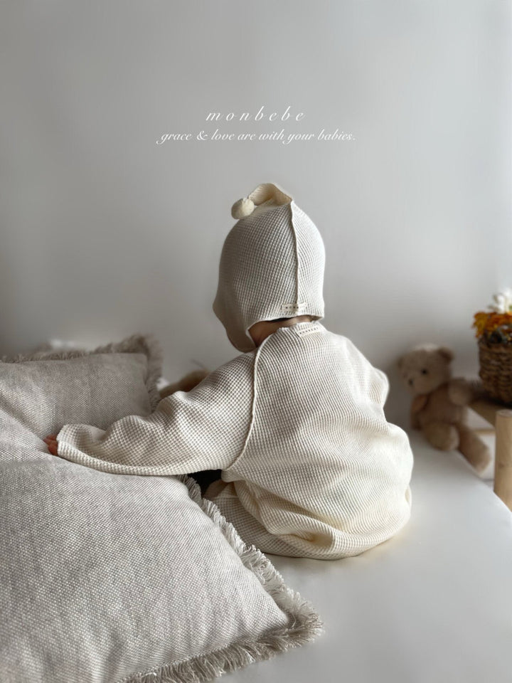 monbebe / Pom pom waffle suit