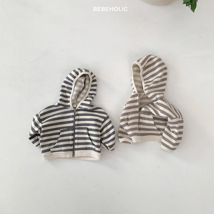 bebeholic / Broccoli striped hoodie