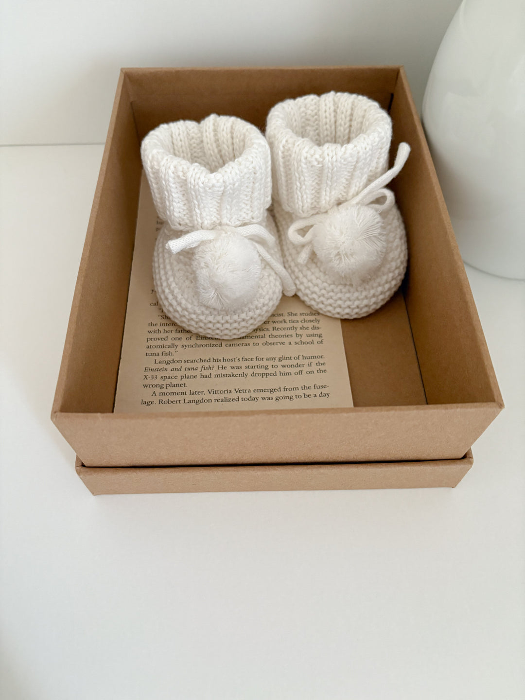 bébé / knit pompom shoes
