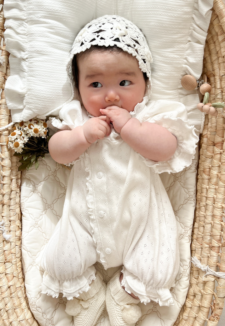 【2026夏新作】bébé / (半袖) whipped frill suit