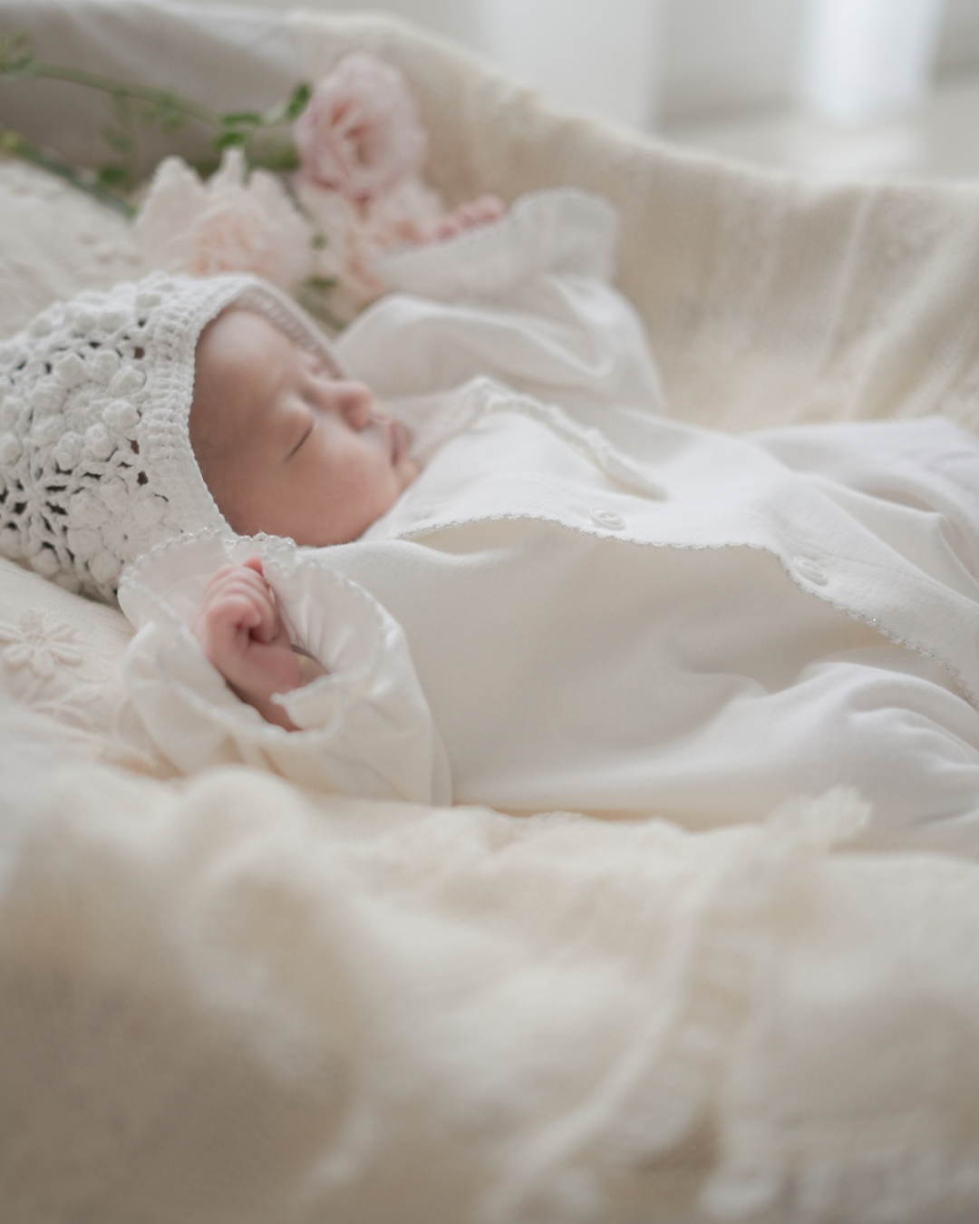 【silver】bébé/ (長袖) Picot glory suit