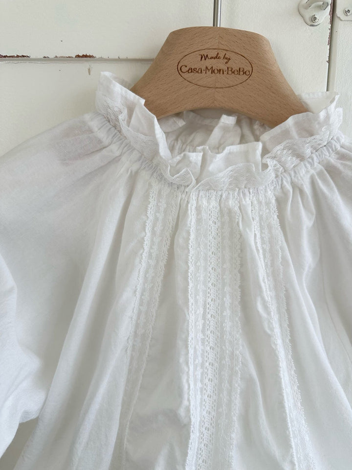 【予約】monbebe / (kids) Chloe Lace Blouse