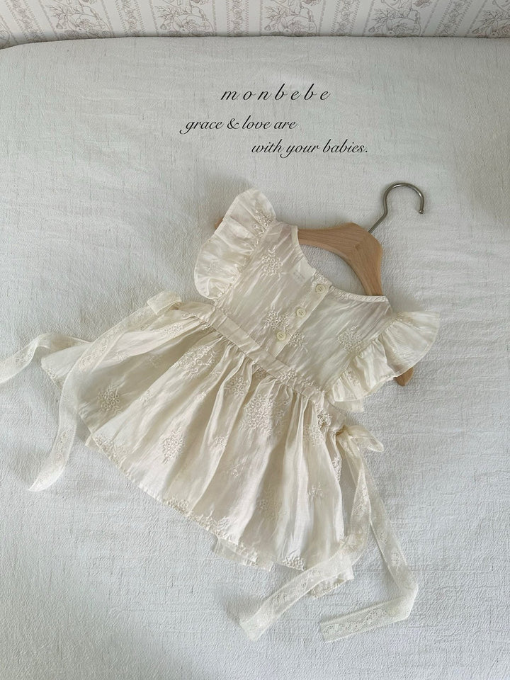 【予約】monbebe / (baby) Lily Layered Dress