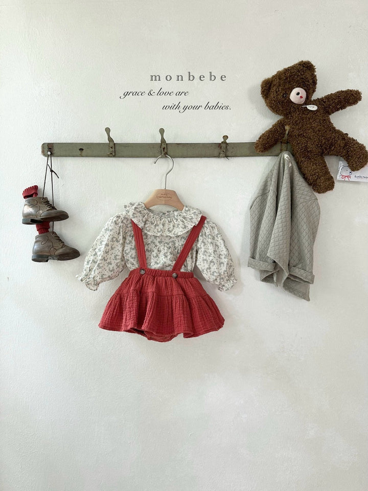 【予約】monbebe / Flower Elder Blouse
