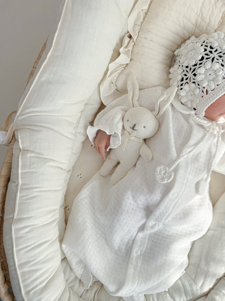 【即納】 bébé/ (長袖) Milky Organic Quilt Dressall
