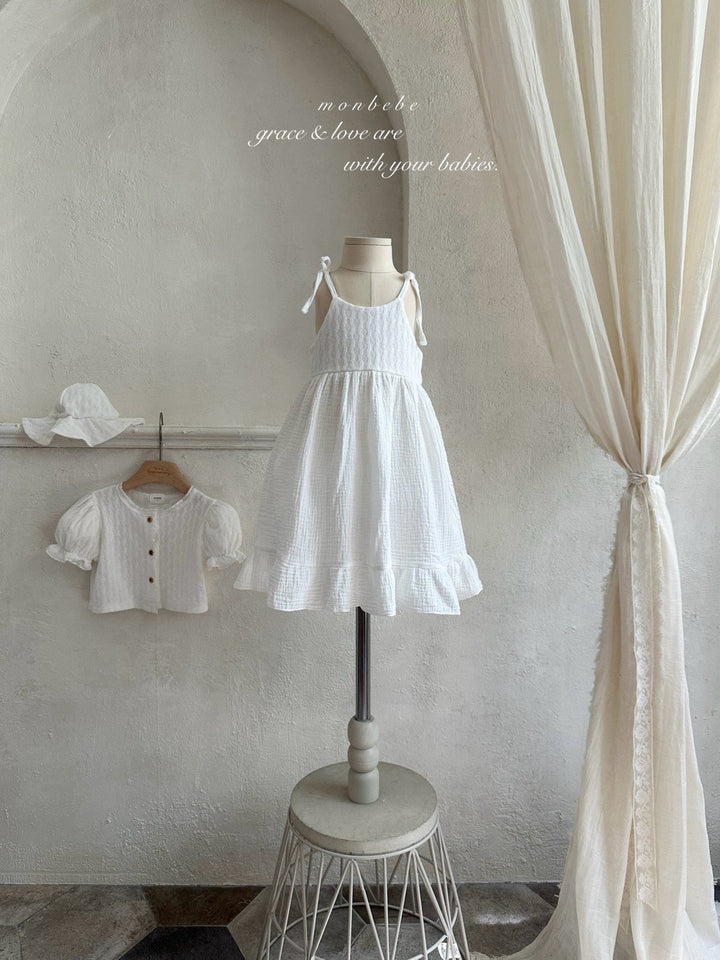 【予約】monbebe / Rosé Knit One-piece