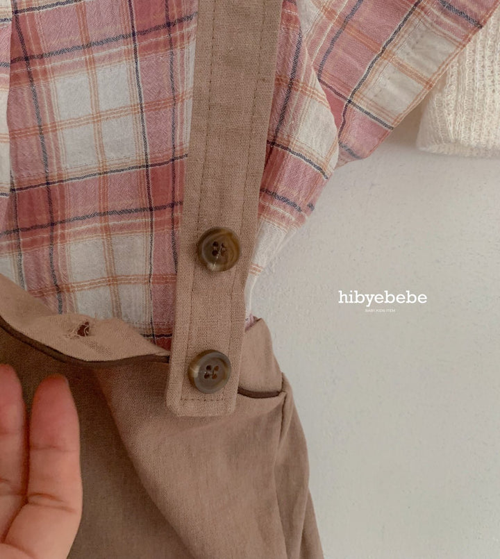 hibyebebe / Cozy linen suspenders