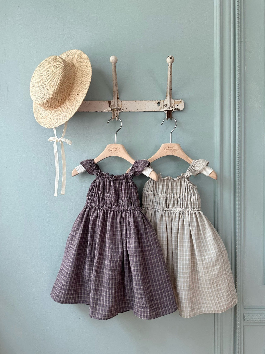 【予約】monbebe / Maple Check Dress