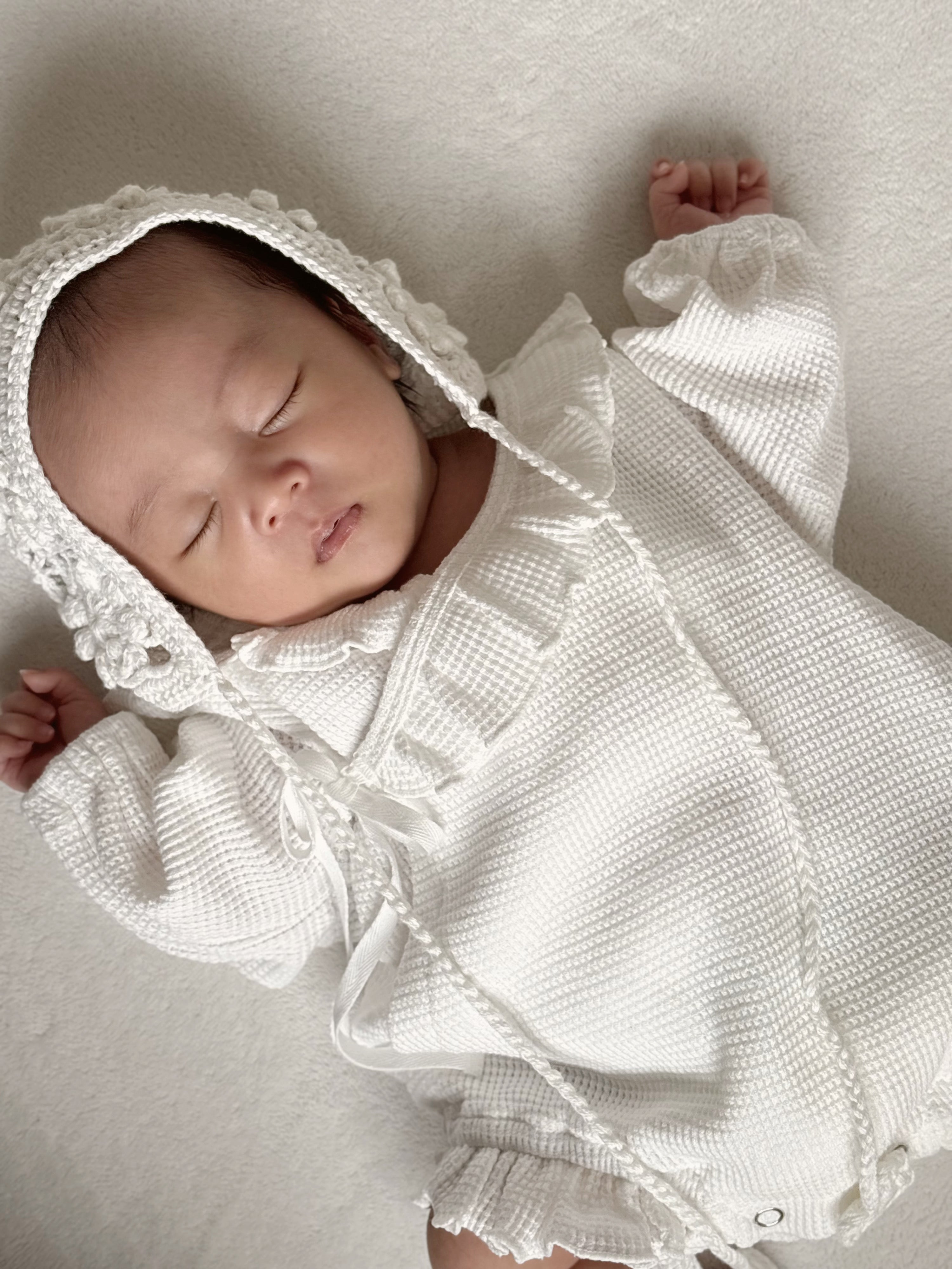 monbebe / handmade cotton bonnet (新生児から) – ciel de bébé