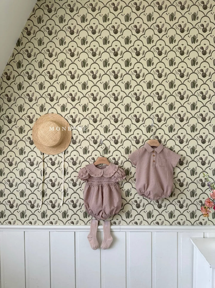 【カート追加時30%OFF】monbebe / Smocked zimmer suit