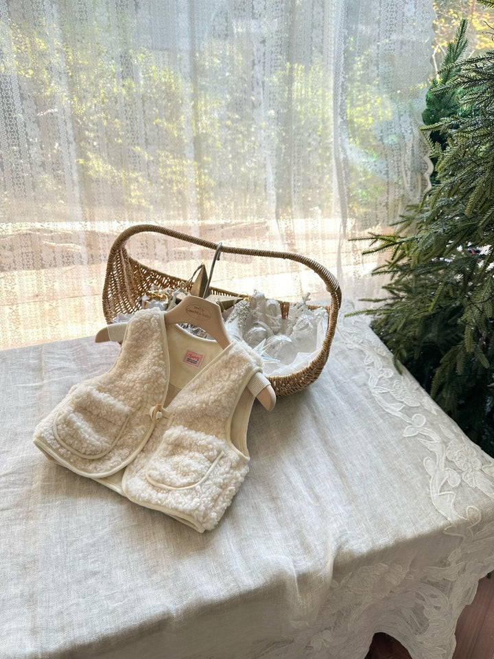 【11/28 brown S再入荷】 monbebe / Bebe wool vest