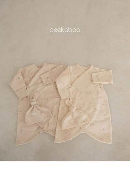 peekaboo  / lapin newborn suit set