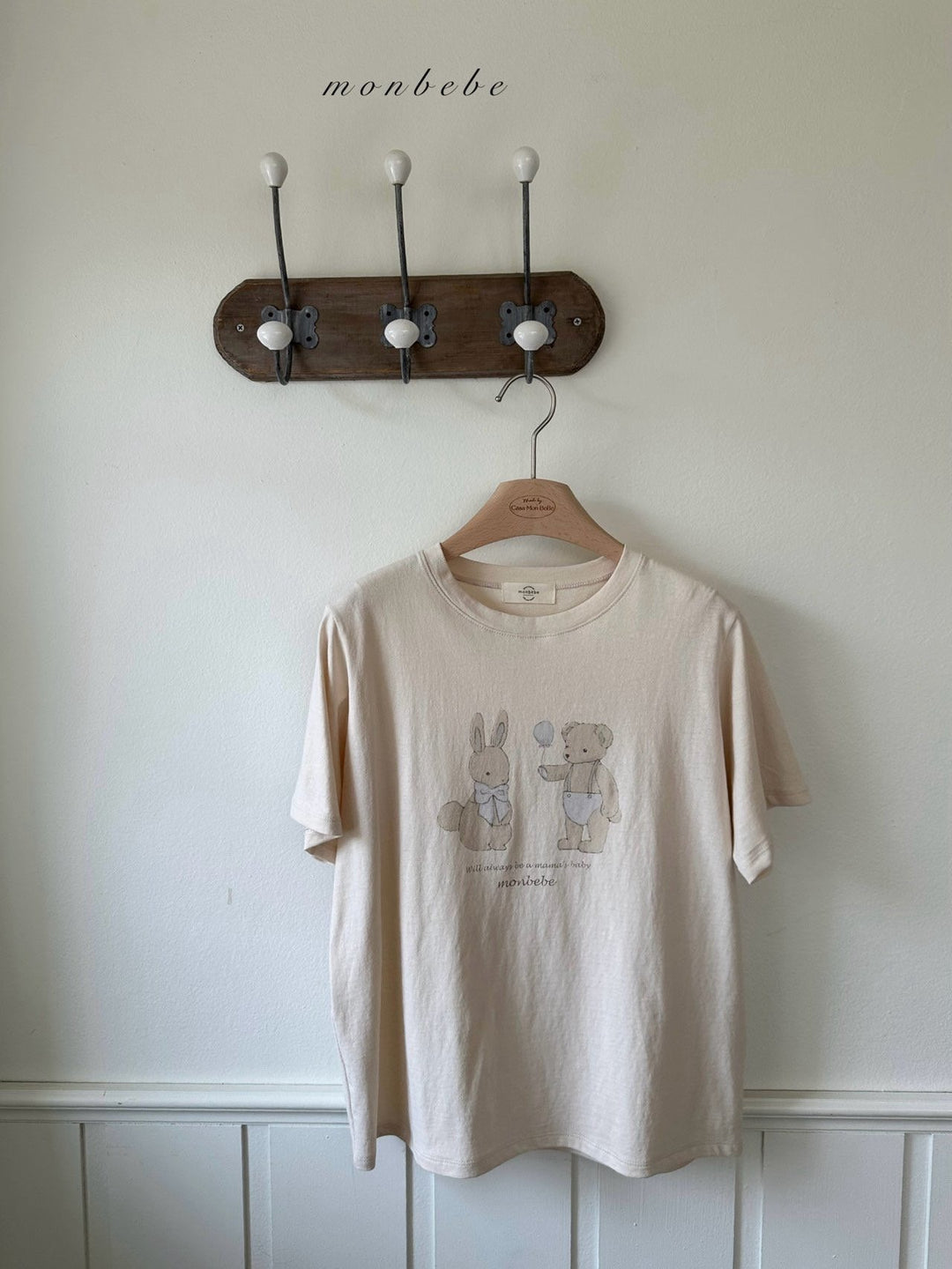 monbebe / (mom) Bunny teddy tee