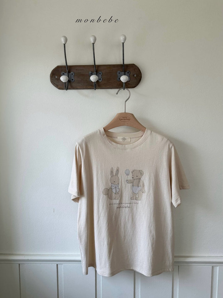 monbebe / (mom) Bunny teddy tee