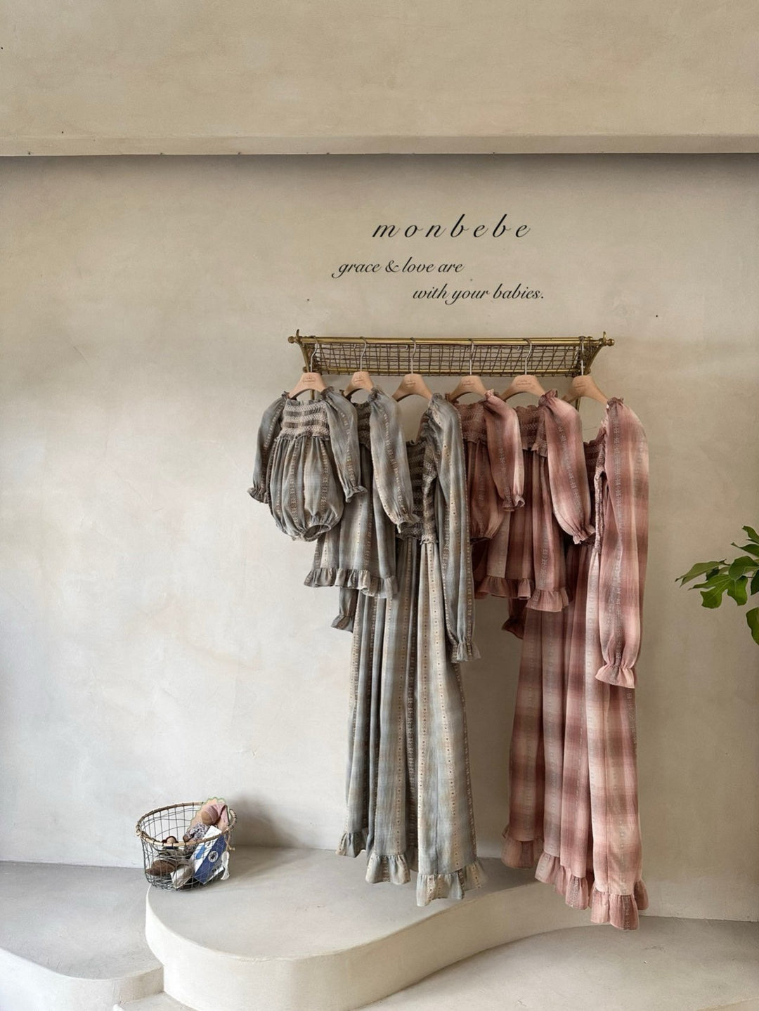 monbebe / Lara check dress  (mom)