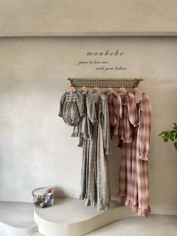 monbebe / Lara check dress  (mom)