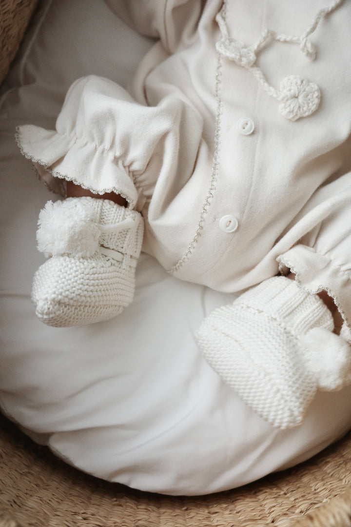 【Silver/Gold】 bébé/ (長袖) Picot glory suit