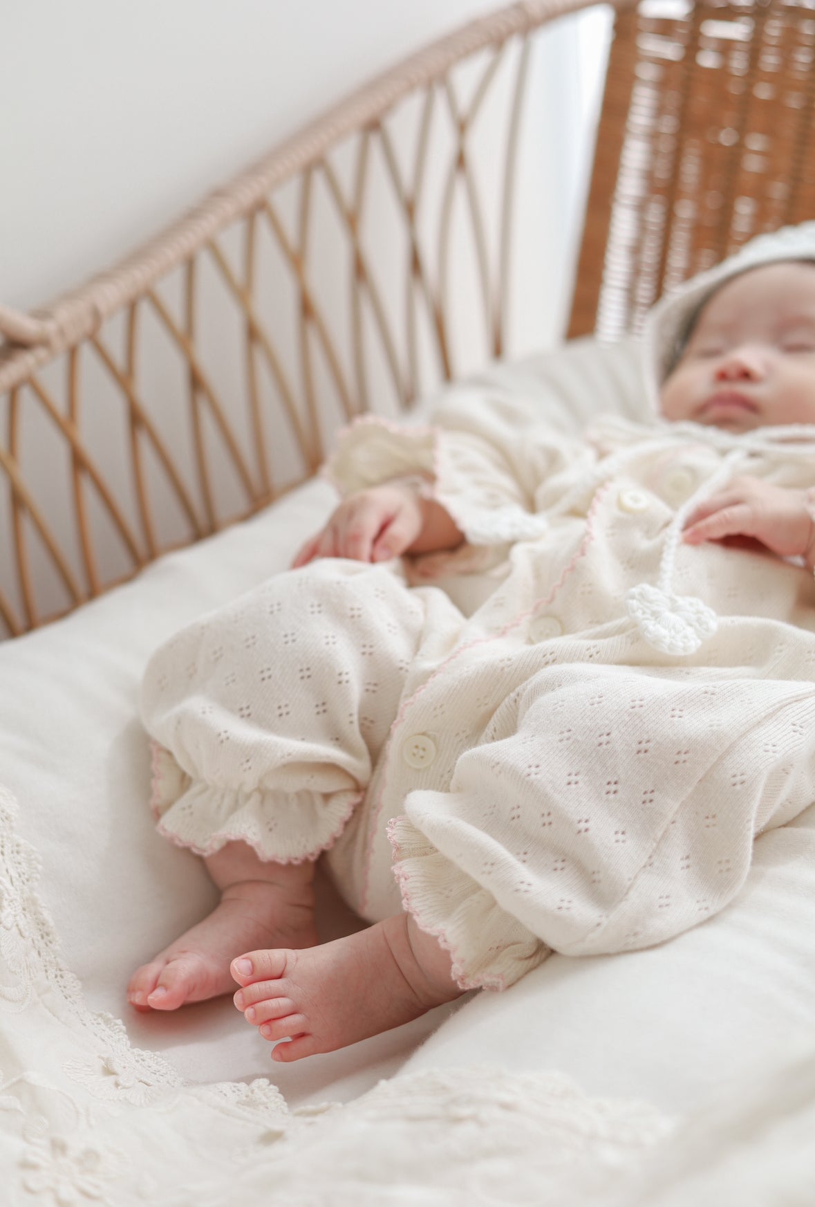 ciel de bébé hana picot lace suit 即納】monbebe / (長袖) hana picot lace suit – ciel de bébé