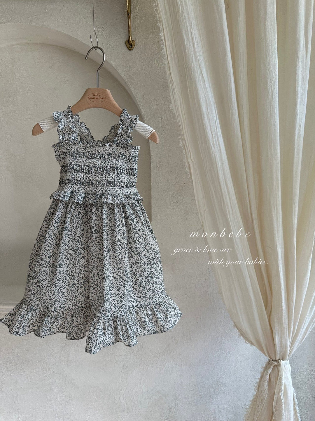 【予約】monbebe / smock dress (kids)