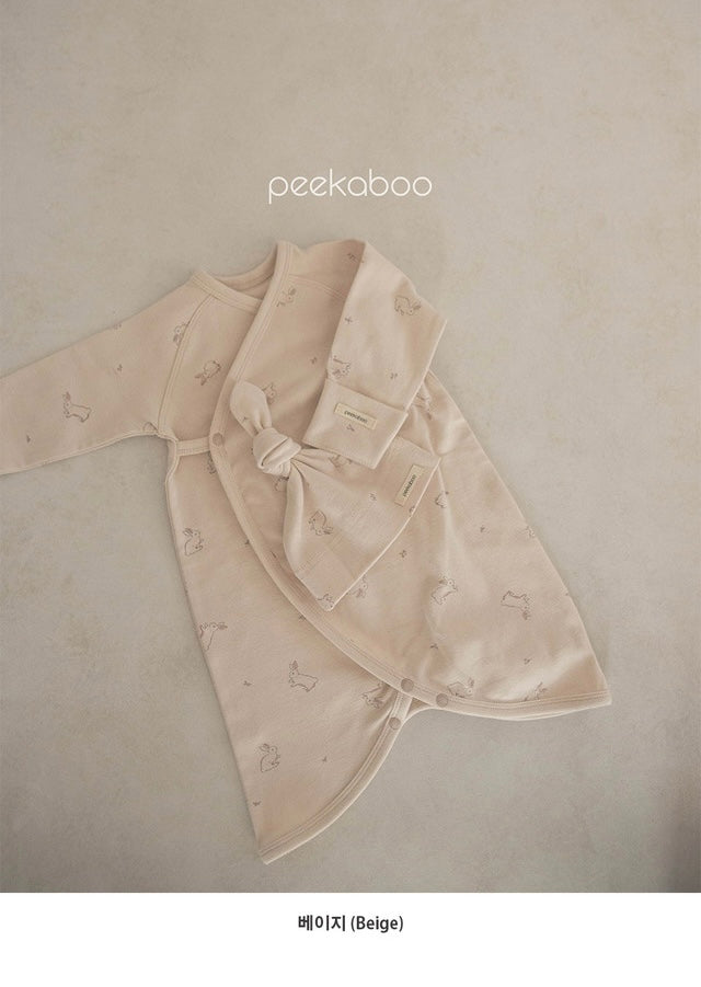 peekaboo  / lapin newborn suit set