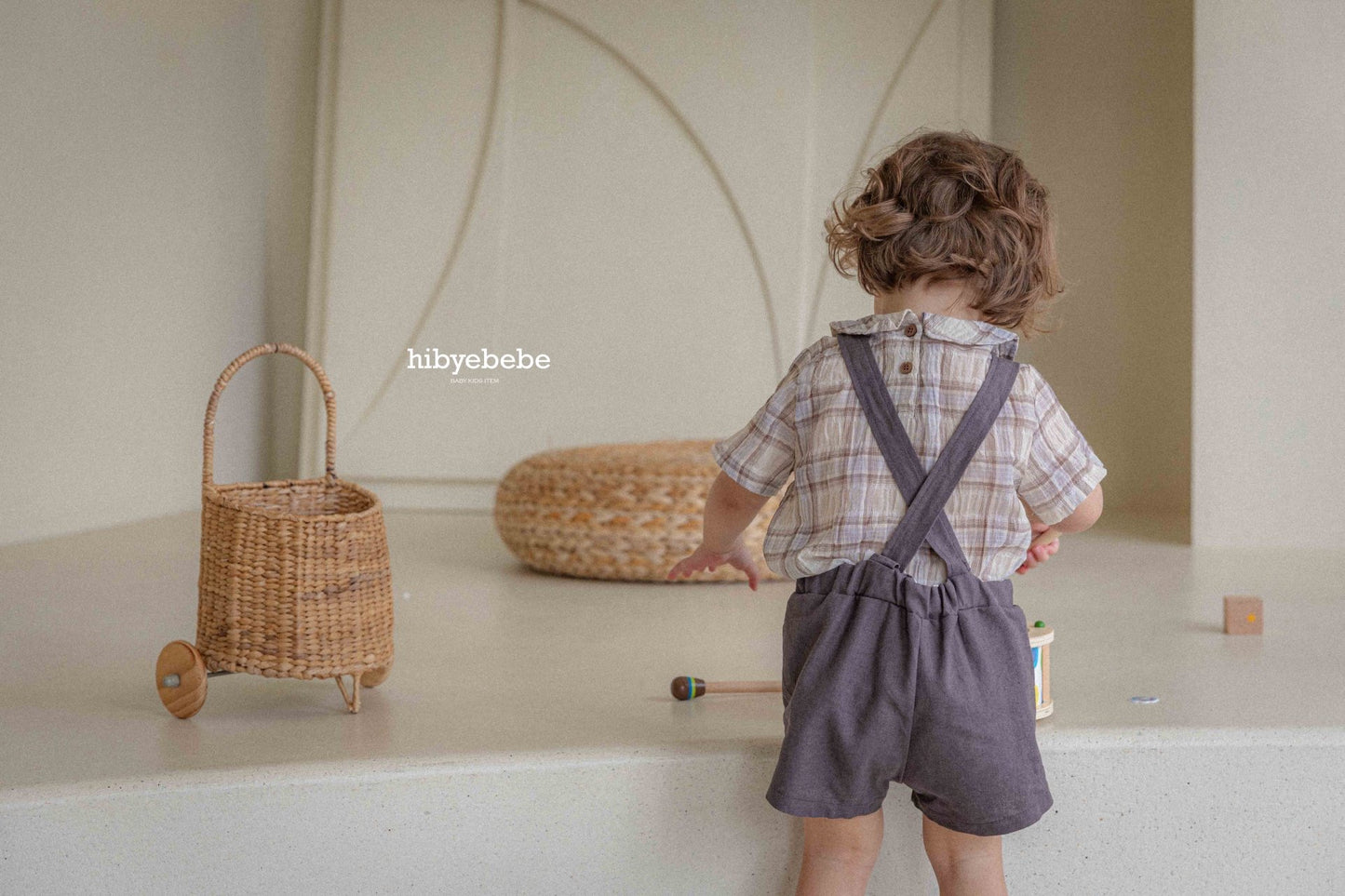 hibyebebe / Cozy linen suspenders