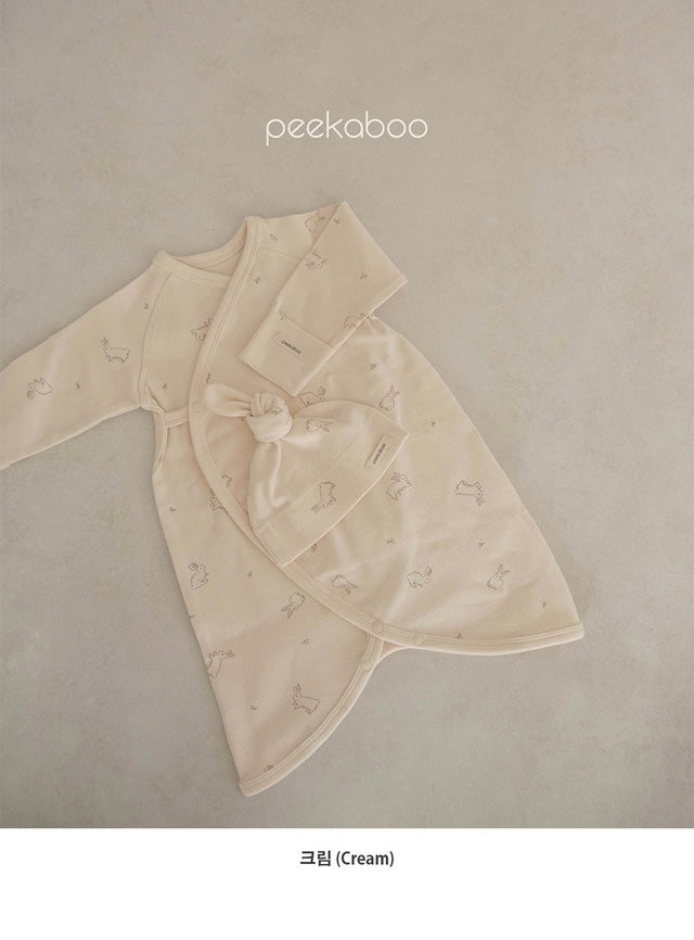 peekaboo  / lapin newborn suit set