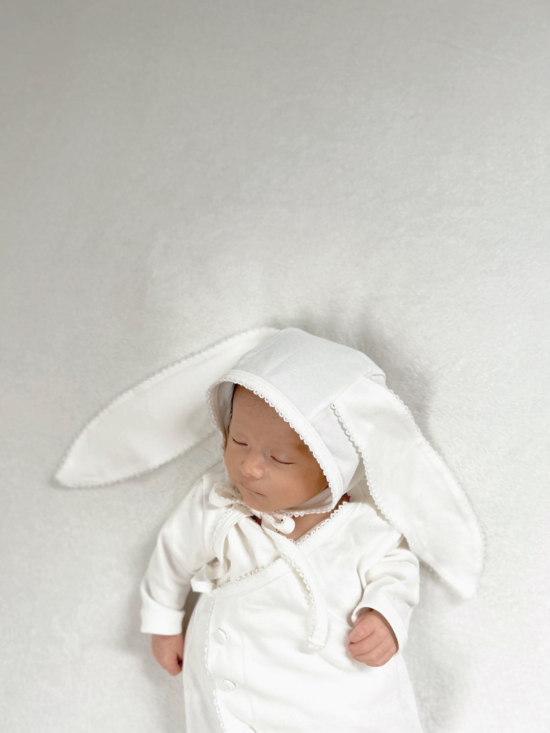 monbebe / bunny cozy suit(bonnet set)