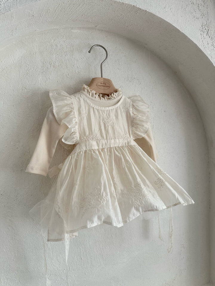 【予約】monbebe / (baby) Lily Layered Dress