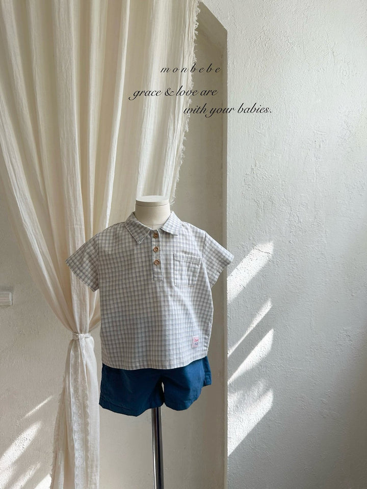 【予約】monbebe / Leo Check Shirt