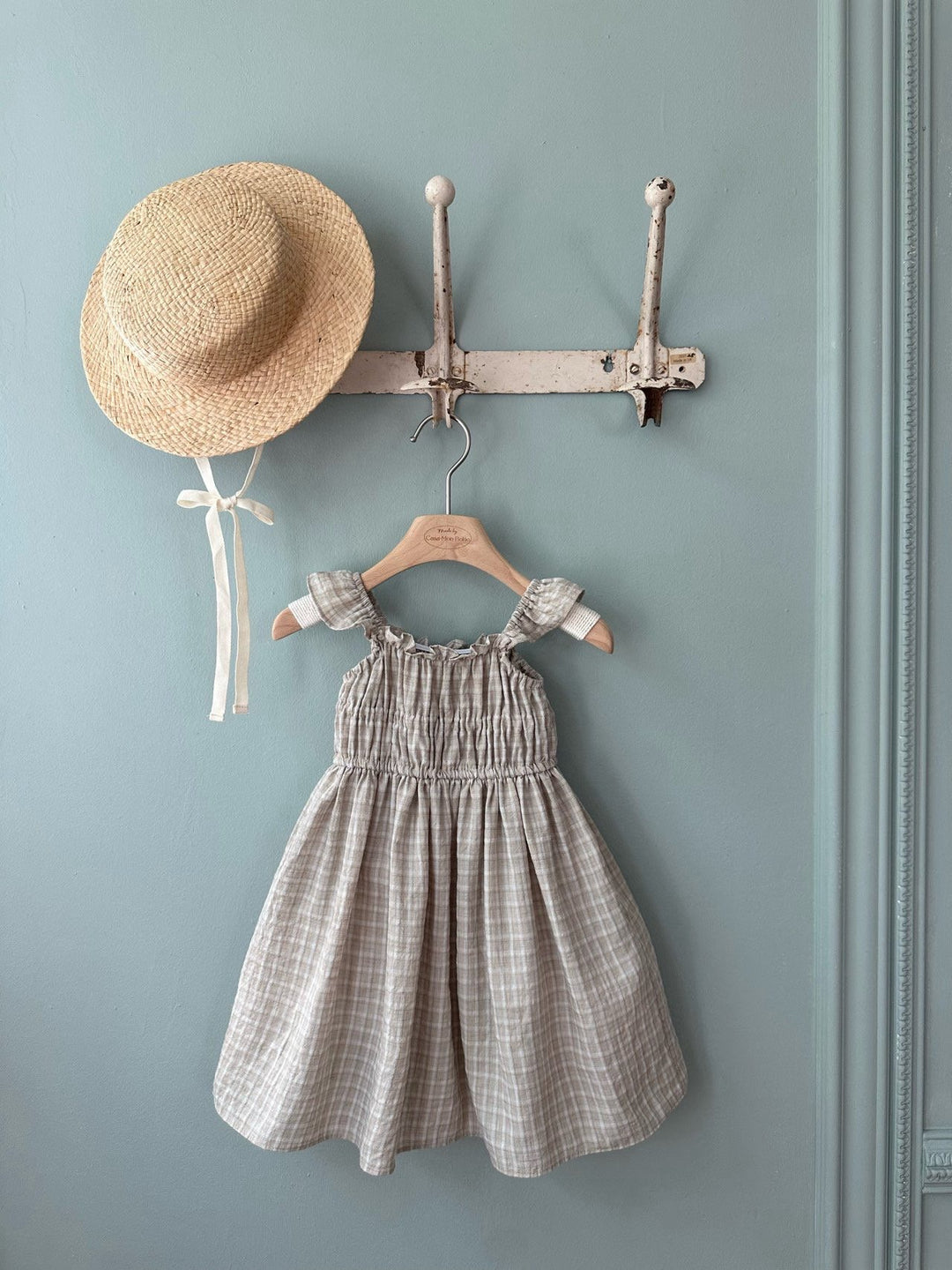 【予約】monbebe / Maple Check Dress