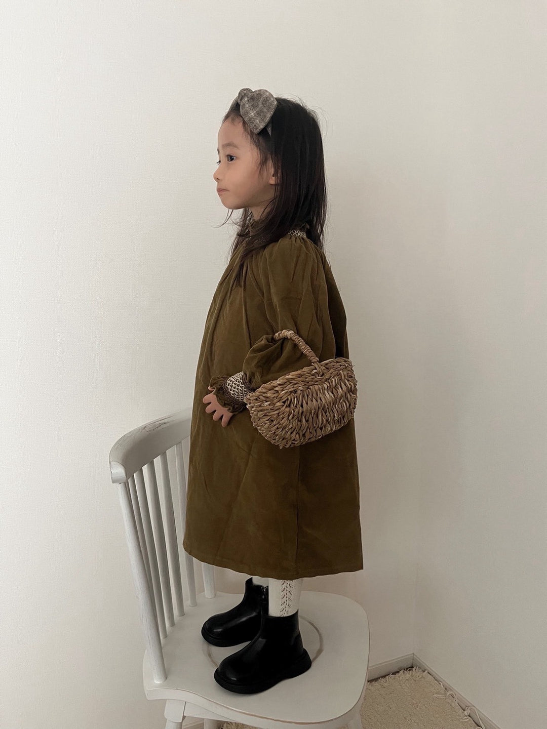 【新作:10/27以降発送】 monbebe / Charlotte smock dress