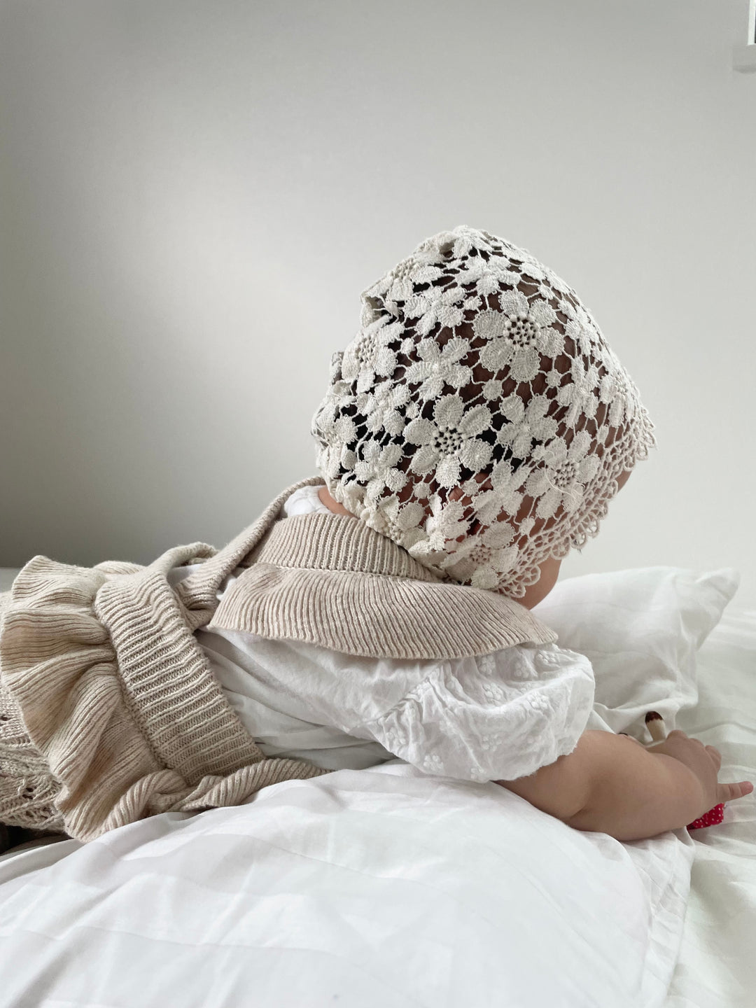 marron / Lace bonnet